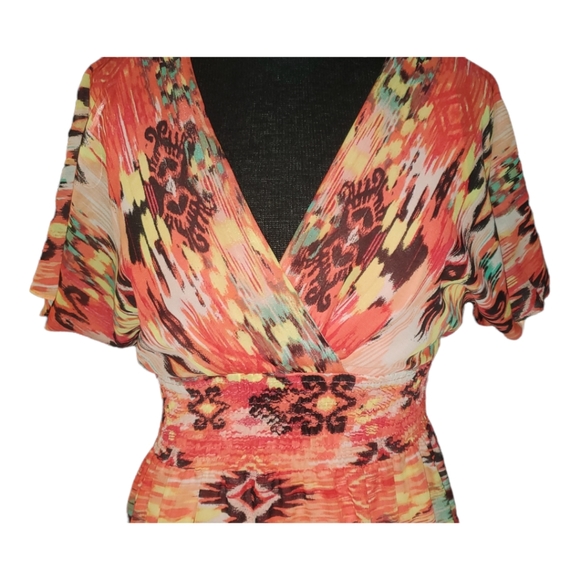 RABBIT, RABBIT RABBIT DESIGNS, SIZE 6 MAXI DRESS, TIERED SKIRT - Picture 2 of 8